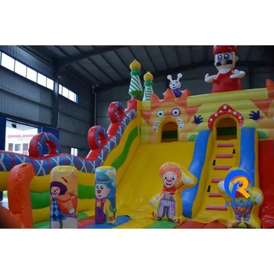 Full Size Commercial Rental Inflatable Combo Bouncer with Water Slide and Repair Kits