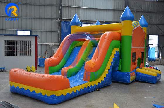 EN71/EN14960 Certified Wet and Dry Unisex Water Blow Up Castle Bounce House with Slide