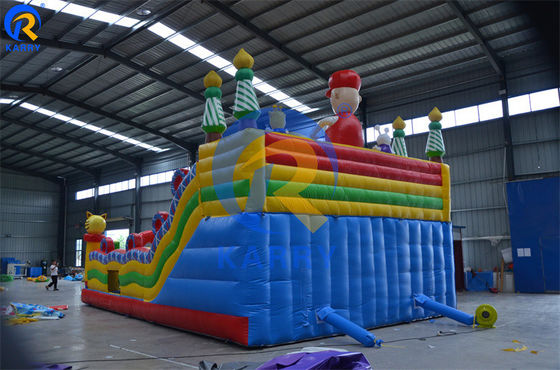 Customized Color Commercial Grade Outdoor Inflatable Mario Theme Bouncer Slide Combo