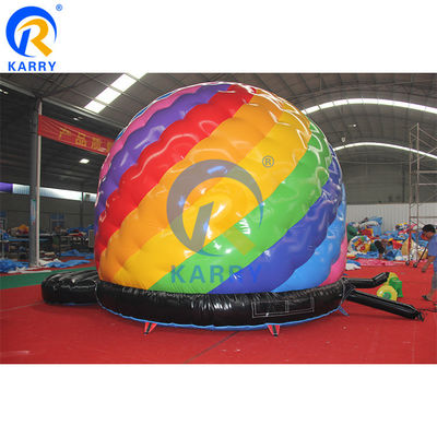 Commercial Kid Trampoline Disco Dome Bouncy Castle Inflatable Castle with Light Music