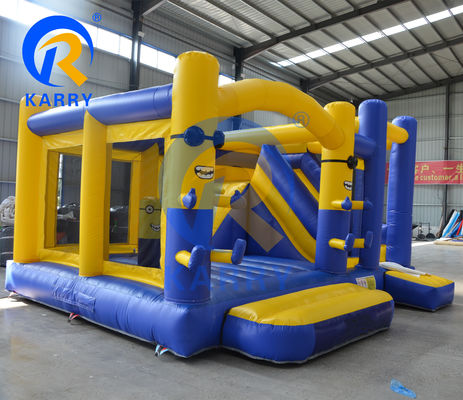 PORTABLE Outdoor Commercial Bouncy Inflatable Slide Bounce House with Client's Logo