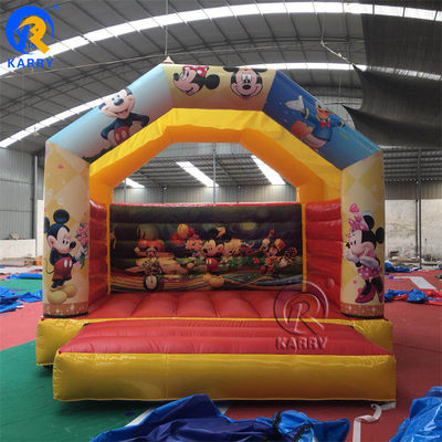 Mini PVC Inflatable Home Bouncy Castle with Children's Favorite Cartoon Characters