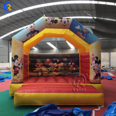 Mini PVC Inflatable Home Bouncy Castle with Children's Favorite Cartoon Characters