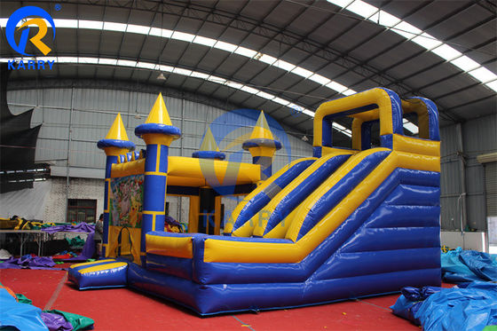 Jumping Inflatable Cartoon Bouncy Castle with Slide House Outdoor Obstacle Bouncer