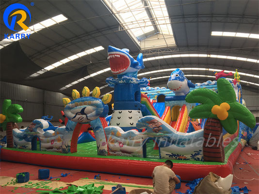 Customise Sea World Fun City Inflatable Playground for Kids Large Bouncy Castle