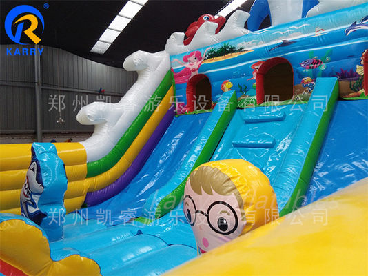 Customise Sea World Fun City Inflatable Playground for Kids Large Bouncy Castle