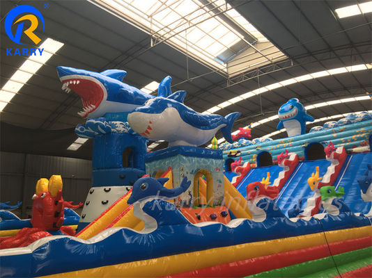 Customise Sea World Fun City Inflatable Playground for Kids Large Bouncy Castle