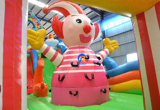 Inflatable Combo Castle Slide with Ferris Wheel Jump Bounce House and Obstacle Course