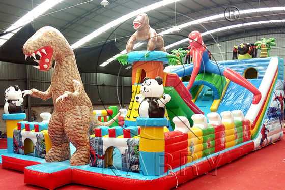 14 Years up Crazy Ferris Wheel Inflatable Fun City Bouncy Castle with Animal Theme Park