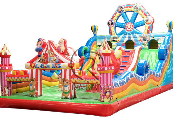 14 Years up Crazy Ferris Wheel Inflatable Fun City Bouncy Castle with Animal Theme Park