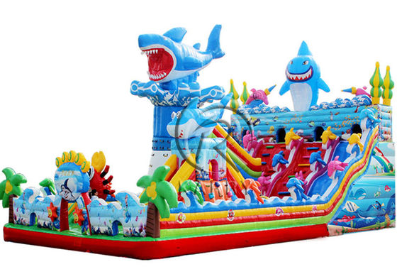 Customized Color Moonwalk Bouncer Blow Up Bounce for Children in Amusement Theme Park