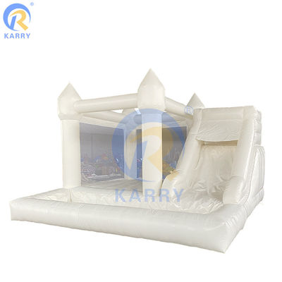 Customized Color Inflatable Bouncer Portable White Jumping Castle for Outdoor Parties