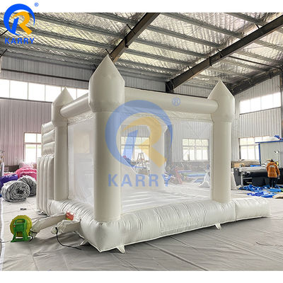 Customized Color Inflatable Bouncer Portable White Jumping Castle for Outdoor Parties