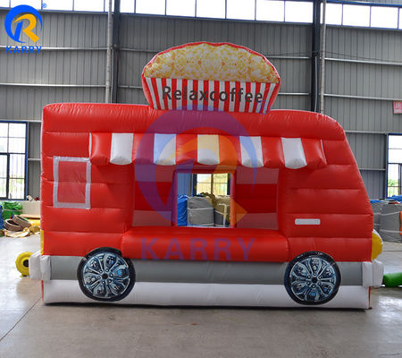 Certificate EN71/EN14960/CE Inflatable Food Truck Pizza Bouncy House for Advertising