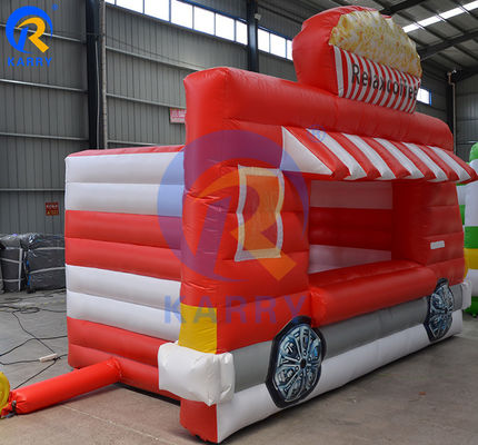 Certificate EN71/EN14960/CE Inflatable Food Truck Pizza Bouncy House for Advertising