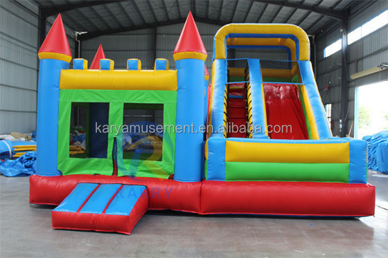 Adult Inflatable Bouncing Castle with Slide Customized Color and Accessories Included