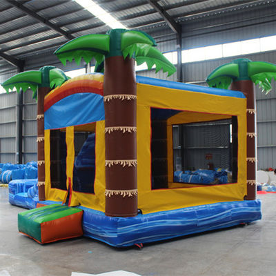 Repair Kits Included Adult Size Inflatable Jumping Castles with Water Slide and Pool