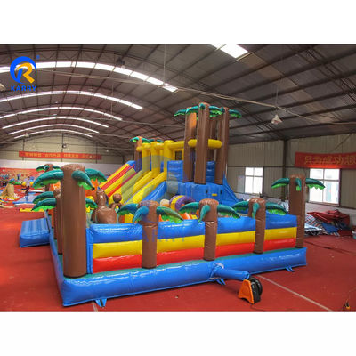 Outdoor Playground Portable Inflatable Dry Slide Jumping Bouncy Castle for Fun City