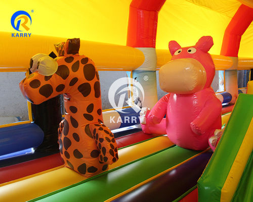 Large Outdoor Fun City Playground Inflatable Bouncy Castle Maze for Kids and Adults