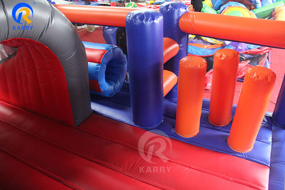 Unisex Kids Water Fun City with Slide and Obstacle Inflatable Bouncy Castle