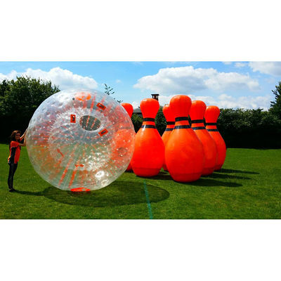 EN71/EN14960 Certified Giant Inflatable Human Bowling Set for Unisex Outdoor Fun Game