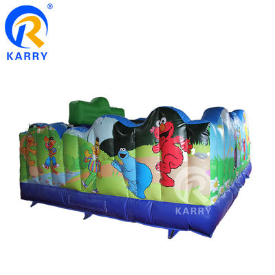 Customized Size Sesame Street Inflatable Bouncer Bouncy Castle for 14 Years up Age Range