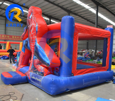 Max Capacity 100kg Outdoor Commercial Kid Spider Man Inflatable Jumper Castle for Home