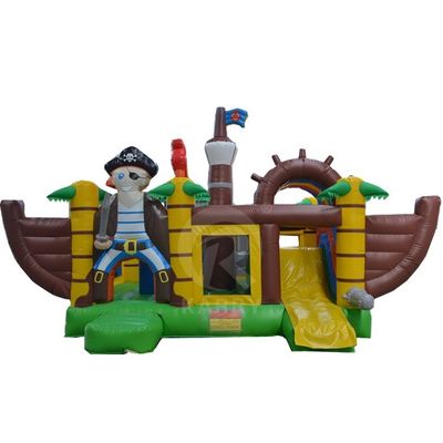 Outdoor Entertainment Captain Pirate Air Jumper Inflatable Bouncy Castle with Slide