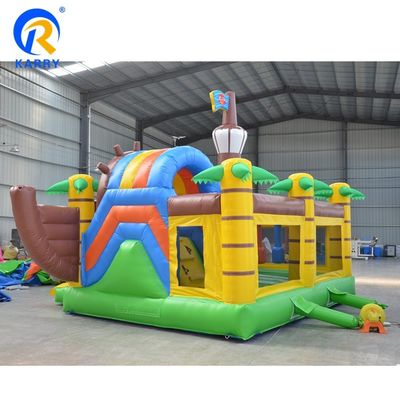 Outdoor Entertainment Captain Pirate Air Jumper Inflatable Bouncy Castle with Slide
