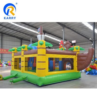 Outdoor Entertainment Captain Pirate Air Jumper Inflatable Bouncy Castle with Slide