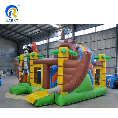 Outdoor Entertainment Captain Pirate Air Jumper Inflatable Bouncy Castle with Slide