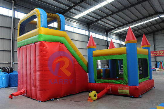 Client's Logo Inflatable Water Slide Bouncy Castle Combo for 14 Years up Outdoor Play