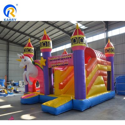 Water Slide Inflatable Jumping Bouncy Castle Slide Combo for Kids in Customized Color