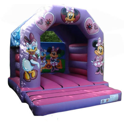 Cute cartoon characters PORTABLE Bouncy Castle Purple Inflatable Jumping Bouncer Castle