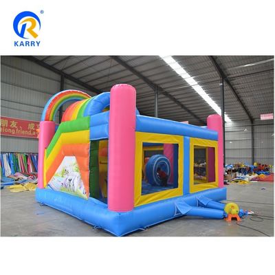 Custom Unicorn Theme Inflatable Castle Bounce House with Slide Fun Playground Bouncer