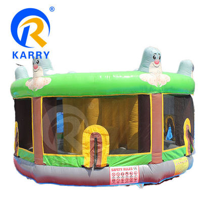 Logo Printed Bounce House Guardian Tree Elf Inflatable Bouncer Slide with Water Slide