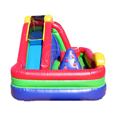 Outdoor Water Inflatable Games Bouncy Castle with Slide and Climbing Wall Combo