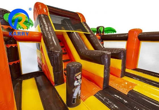 Outdoor Entertainment Unisex PVC Inflatable Bouncy Castle with Pirate Ship Design
