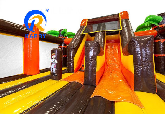 Outdoor Entertainment Unisex PVC Inflatable Bouncy Castle with Pirate Ship Design