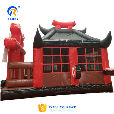 Custom Logo Printed Budokan Theme Inflatable Bouncy Castle for Children's Amusement