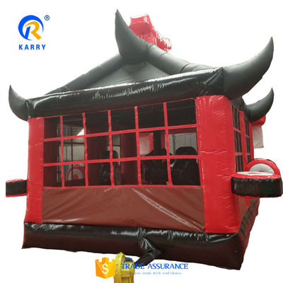 Custom Logo Printed Budokan Theme Inflatable Bouncy Castle for Children's Amusement