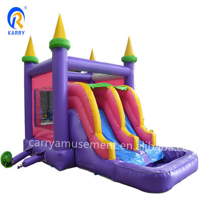 Double Slide and Pool Jumping PVC Inflatable Bounce House for Commercial Outdoor Play