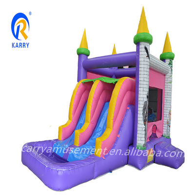 Double Slide and Pool Jumping PVC Inflatable Bounce House for Commercial Outdoor Play