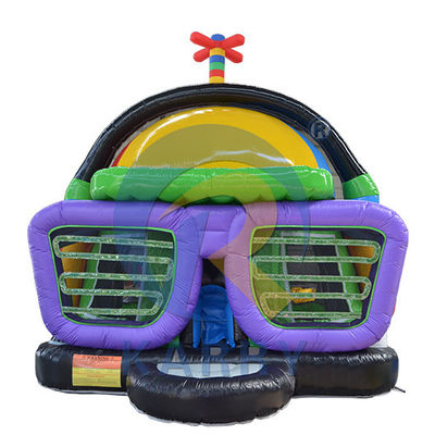 Unisex Playground Inflatable Music Disco Jumping Bouncy Castle for Kids and Adults