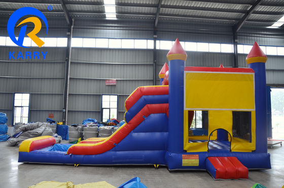 Custom Kids Games Inflatable Castle Wet Dry Bouncer Pool Slide Combo Jumping Castle with Waterslide Pool Age 14