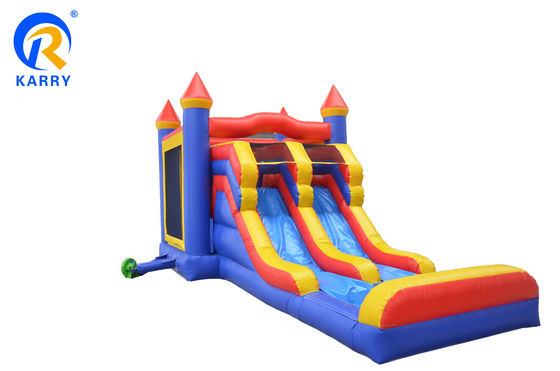 Custom Kids Games Inflatable Castle Wet Dry Bouncer Pool Slide Combo Jumping Castle with Waterslide Pool Age 14