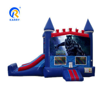 CE Certified Portable Custom Spiderman Inflatable Combo Castle Slide for Bounce House