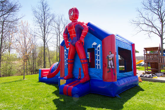 Unisex Party Fun with CE Standards Blower Spiderman Inflatable Bouncy House