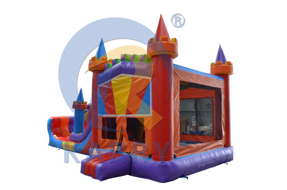 PORTABLE Commercial Colorful Bouncy Castle Inflatable Bounce House with Slide