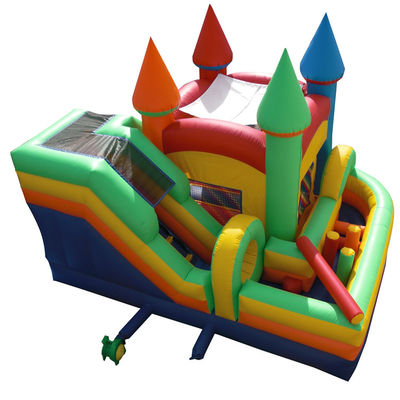 Customized Color Inflatable Castle Slide Bounce House Combo with Slide